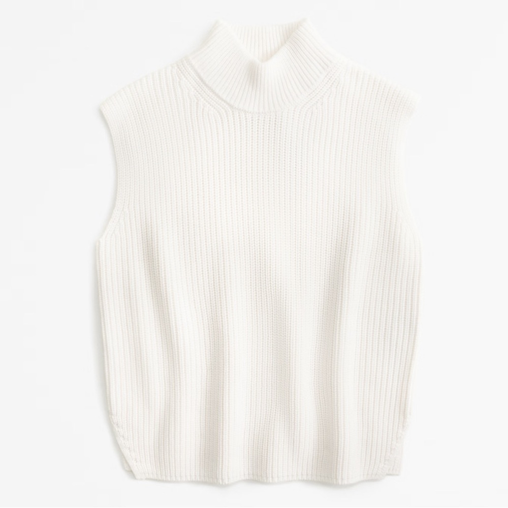 Abercrombie & Fitch Sleeveless Turtleneck Sweater